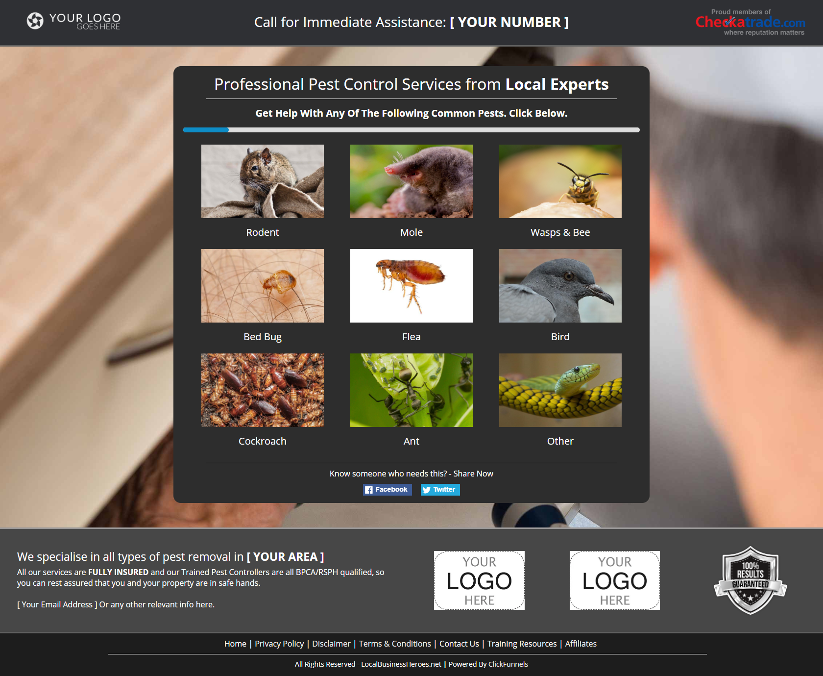 Pest Control Lead Funnel